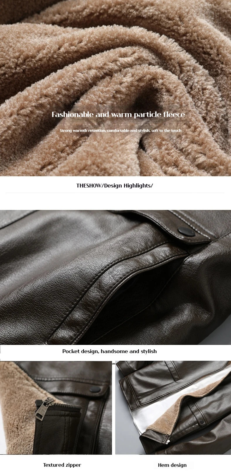 Retro Motorcycle Jacket 2025 New Men's Leather Jacket Winter Leather Coat Man Mens Fashion Casual Motorcycle Biker Jacket Warm