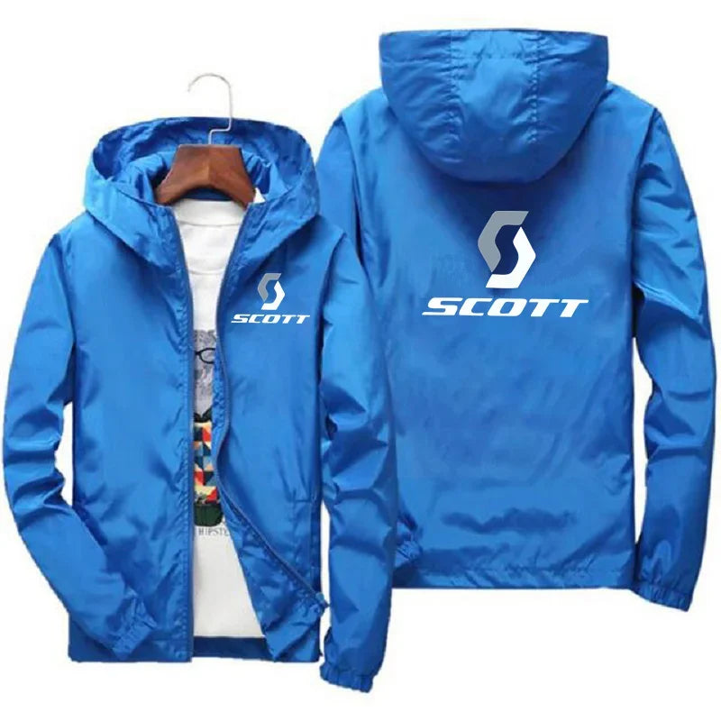 2025 New Fashionable Autumn and Winter Sportswear SCOTT Jacket for Commuting, Men's Sweatshirt, Warm Zipper Windproof Jacket