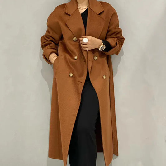 Winter 2023 High-end Lapel Lacing Belt Plus Size
