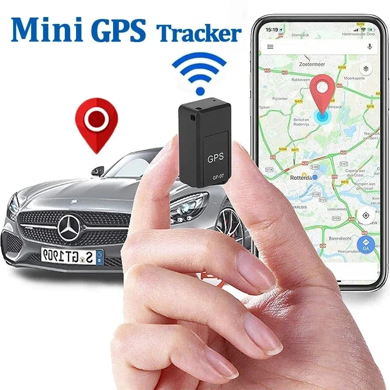 *^*GF07 Magnetic Mini GPS Tracker Real-Time Vehicle Locator Car Pet Tracking Device Compact Portable GPS Locator Position APP