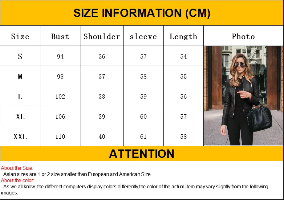 Vintage Women PU Leather Bomber Jacket Fashion Casual Autumn Winter Zipper Windbreaker Streetwear Female Blazer Y2K Clothes New