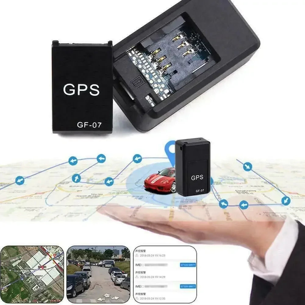 *^*GF07 Magnetic Mini GPS Tracker Real-Time Vehicle Locator Car Pet Tracking Device Compact Portable GPS Locator Position APP