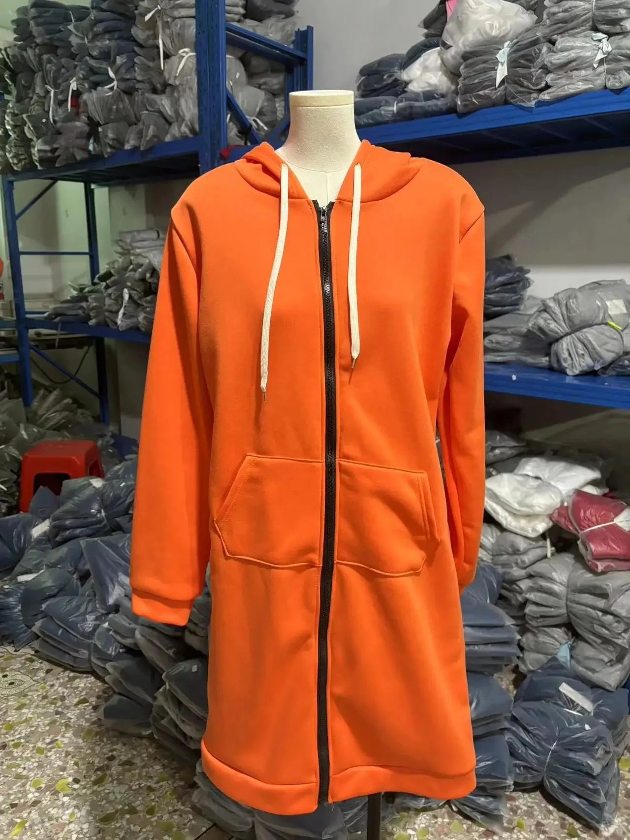 Women's Long Sleeve Hoodie Jacket Autumn Winter Outerwear Loose Fit Comfortable Warm Pullover Coat from Mainland China