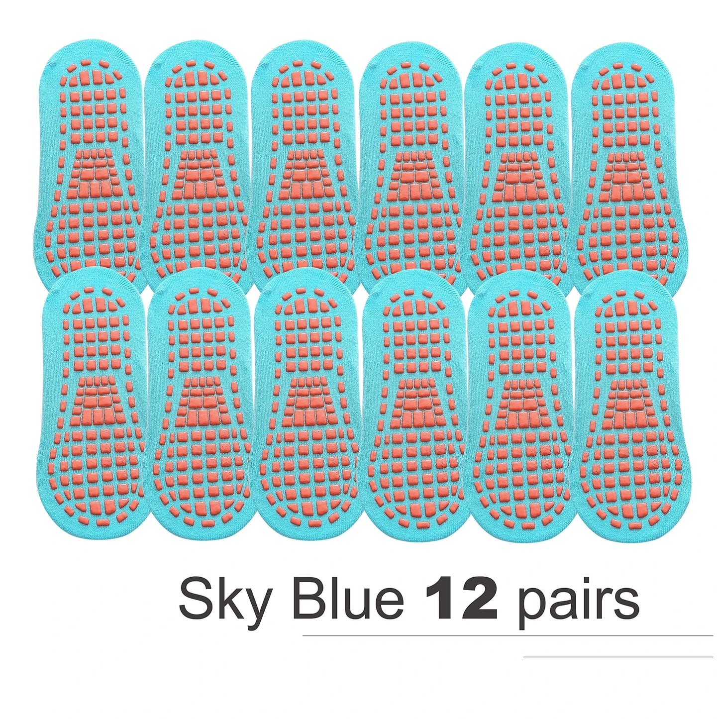 6/12 Pairs Kids Adults Anti-Slip Socks Parent-Child Trampoline Cotton Socks Elasticity Sports Boys Girls Outside Children Socks