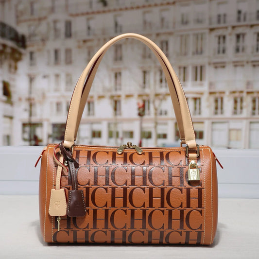 2025 Carolina Herrera Style Women's Bag High-end Shoulder Bag Boston Pillow Bag Classic Letter Handbag