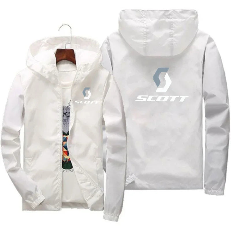 2025 New Fashionable Autumn and Winter Sportswear SCOTT Jacket for Commuting, Men's Sweatshirt, Warm Zipper Windproof Jacket
