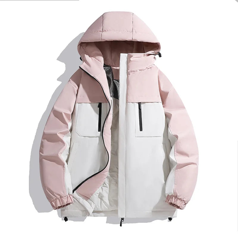 2025 New Winter Jacket Men Women Windproof Waterproof Jacket Outdoor Warm Parkas Coat Plus Size Men's Clothing Man Winter Jacket
