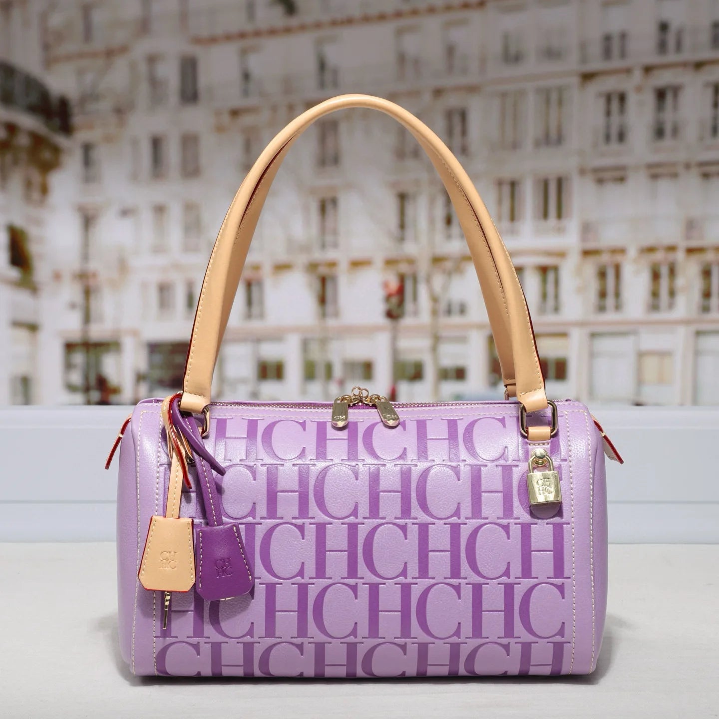 2025 Carolina Herrera Style Women's Bag High-end Shoulder Bag Boston Pillow Bag Classic Letter Handbag