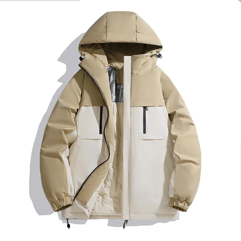 2025 New Winter Jacket Men Women Windproof Waterproof Jacket Outdoor Warm Parkas Coat Plus Size Men's Clothing Man Winter Jacket