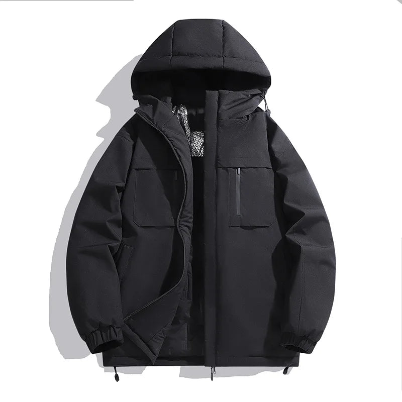 2025 New Winter Jacket Men Women Windproof Waterproof Jacket Outdoor Warm Parkas Coat Plus Size Men's Clothing Man Winter Jacket
