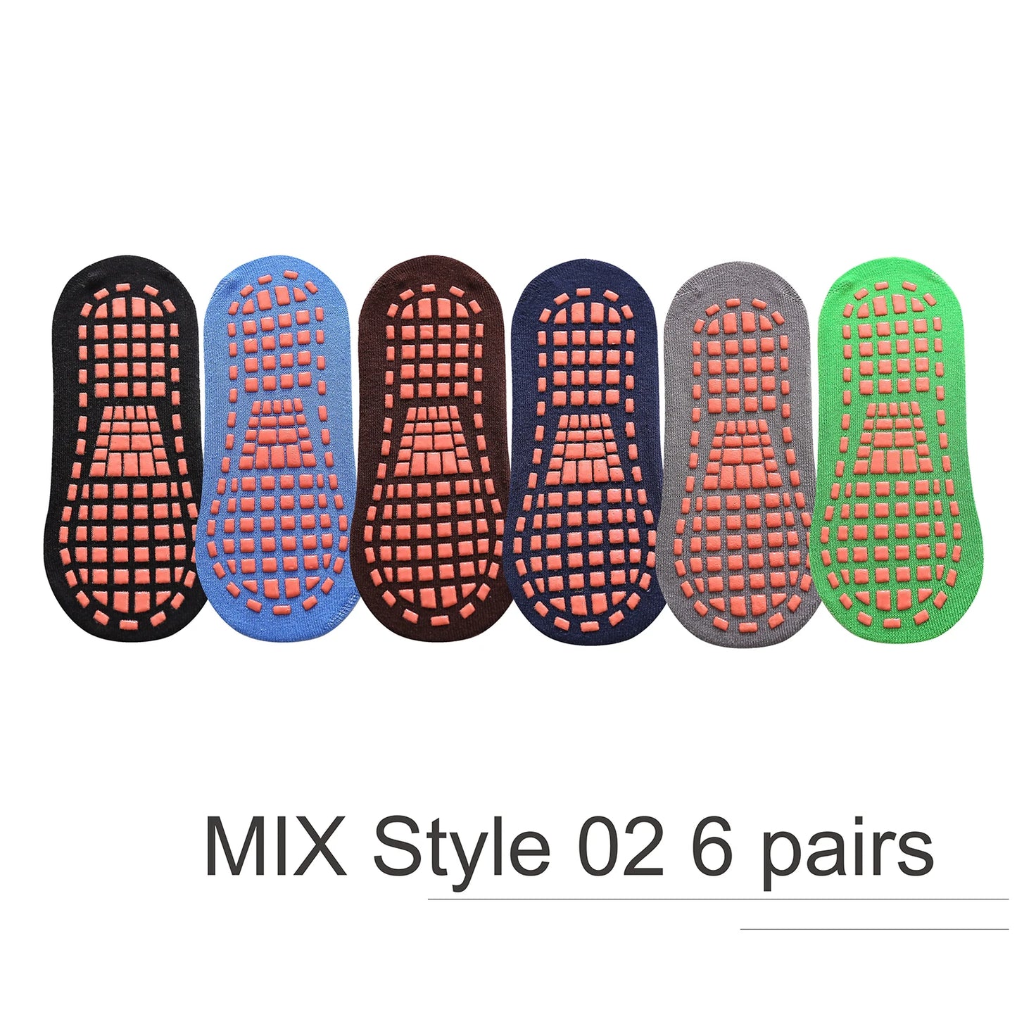 6/12 Pairs Kids Adults Anti-Slip Socks Parent-Child Trampoline Cotton Socks Elasticity Sports Boys Girls Outside Children Socks