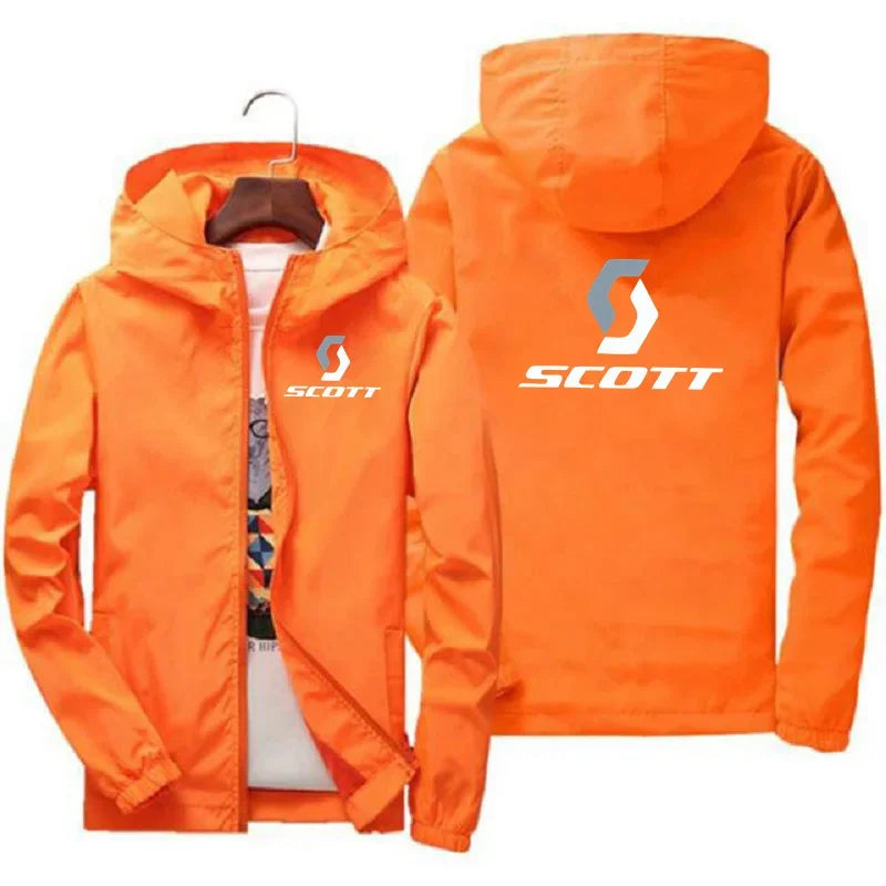 2025 New Fashionable Autumn and Winter Sportswear SCOTT Jacket for Commuting, Men's Sweatshirt, Warm Zipper Windproof Jacket