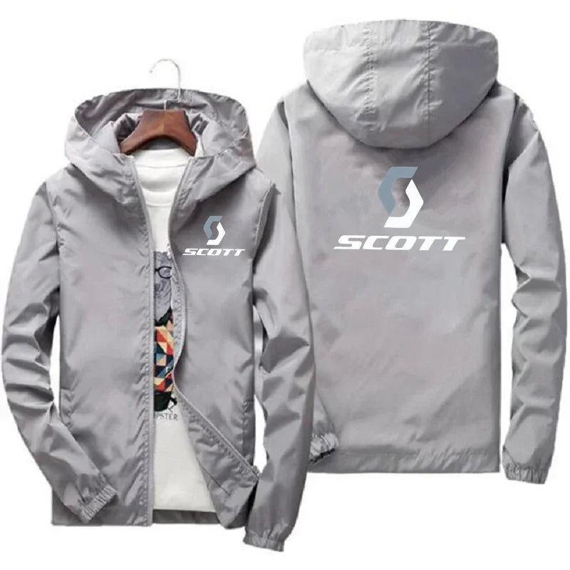 2025 New Fashionable Autumn and Winter Sportswear SCOTT Jacket for Commuting, Men's Sweatshirt, Warm Zipper Windproof Jacket